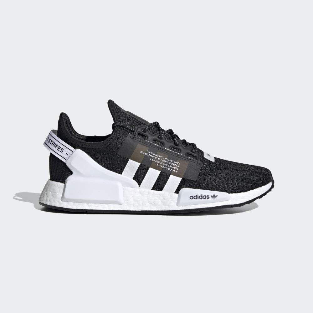 Adidas Men's NMD_R1 V2 Originals Shoes Black/White Ireland FV9021